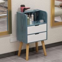 新款发廊美发店工具柜理发柜理发镜台理发店柜子小推车木质理发柜