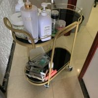 北欧移动铁艺餐车茶水车手推车家用酒水车美容院蛋糕小推车点心车