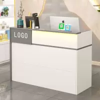 收银台店铺小型吧台简约现代服装店吧台柜奶茶理发前台市接待台