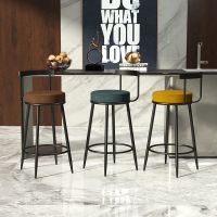 北欧吧台椅家用现代简约高脚椅子吧台凳奶茶咖啡店酒吧凳靠背吧椅