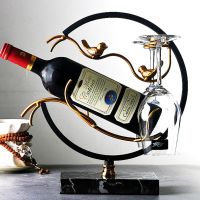 现代创意红酒架摆件家用悬挂高脚杯红酒杯倒挂架家居装饰红酒杯架