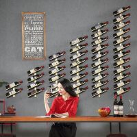 欧式红酒架壁挂摆件葡萄酒架酒柜铁艺悬挂酒瓶展示架墙壁红酒架
