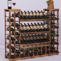红酒架现代简约实木红酒柜展示架葡萄酒架摆件创意置物架家用酒架