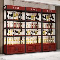 商用红酒架白酒酒柜葡萄酒酒架收纳展示置物架靠墙市落地酒杯架