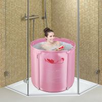 家用可折叠浴桶大人泡澡桶全身成人浴缸洗澡盆高简易加厚沐浴