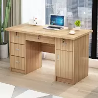 办公桌现代简约带抽屉书桌经济型写字台带锁学生家用卧室电脑桌