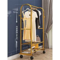 轻奢晾衣架家用落地卧室衣帽架单杆式网红挂衣架服装礼服展示架子