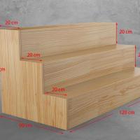 梯形货架阶梯式鞋架台阶柜鲜花化妆品展台礼品展示架包多层置物架