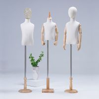 儿童模特道具半身小孩小童服装展示架童装店橱窗带头模特架子