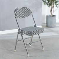 电镀复古折叠椅子便携凳子靠背椅家用办公椅会议椅电脑培训椅餐椅