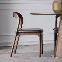 家具实木餐椅约家用餐厅木椅子靠背椅书房书桌椅子白蜡木椅
