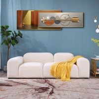 北欧布艺沙发小户型简约现代民宿小红书客厅极简创意模块网红沙发