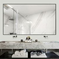 镜子浴室镜挂墙铝合金框卫生间镜子简约现代壁挂洗手间卫浴化妆镜