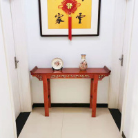 仿古实木供桌条案家用香案老榆木玄关桌中式雕花供台佛台桌