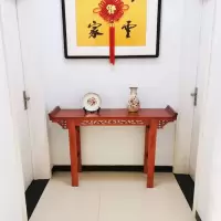 仿古实木供桌条案家用香案老榆木玄关桌中式雕花供台佛台桌