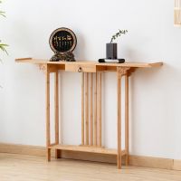 新中式玄关台禅意门厅玄关供桌客厅条案端景台玄关桌简约靠墙窄桌