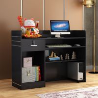 现代简约收银台吧台前台迎宾台服务台吧台桌小型接待台店铺办公桌