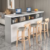 家用吧台桌厨房餐厅隔断柜多功能玄关柜现代简约小吧台靠墙高脚桌