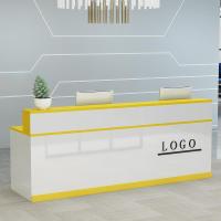 烤漆前台现代迎宾台服装店铺收银台小型吧台桌公司简约前台接待台