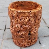 根雕枣木墩子原木树桩凳子树根木墩家用树桩实木树墩木头圆墩坐凳