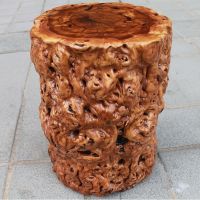 根雕枣木墩子原木树桩凳子树根木墩家用树桩实木树墩木头圆墩坐凳