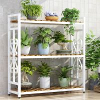 花架实木花店阳台客厅室内落地多层园艺花卉花圃花几铁艺盆置物架