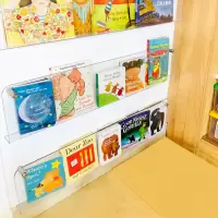 塔曼杂志绘本收纳亚克力墙面儿童书架装饰置物架墙面透明期刊架