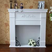 新款象牙白咖啡色棕色欧式田园家具地中海壁架白色壁炉装饰柜