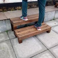 防腐实木脚踏板垫脚凳搁脚凳垫脚台阶办公室放脚凳盆景花架