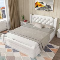 欧式实木床1.8米经济型成人主卧双人床1.5米家用1.2米单人床1米