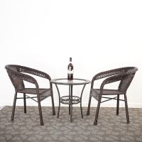 202款藤椅靠背椅户外田园休闲阳台办公酒店宾馆喝茶椅单人双人