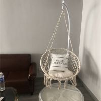 ins北欧风网红抖音棉绳苏秋千吊篮吊椅民宿装饰客厅阳台摇篮