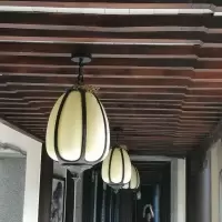 中式户外复古汉唐防水灯笼南瓜吊灯走廊过道露台阳台木屋凉亭吊灯
