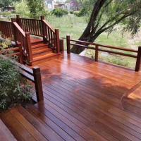 红菠萝格地板印尼菠萝格价格围栏扶手凉亭葡萄架支持