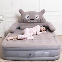 龙猫充气床垫加高家用双人加厚便携式户外单人自动冲气垫床卡通床