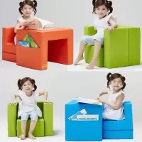 韩版儿童多彩家具桌椅沙发组合小书桌套装变形多功能写字桌子