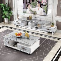 电视柜茶几组合套装小户型现代简约客厅家具北欧新款圆角茶几桌