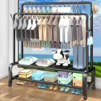 简易衣架落地立式卧室晾衣架室内挂衣架网红衣帽架家用晒衣服架子