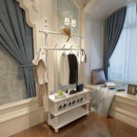 欧式衣帽架实木挂衣架落地衣架卧室鞋架时尚移动客厅衣服架