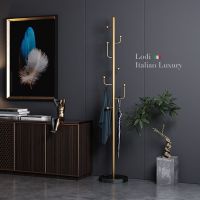 意式轻奢网红挂衣架落地杆式家用简约现代衣服架子卧室立式衣帽架