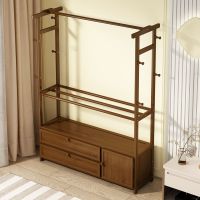 衣架落地立式家用卧室家具挂衣架房间衣服挂架置物架简易衣帽架子