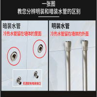 全铜增压淋浴花洒套装冷热龙头不锈钢淋雨套装暗明装卫浴喷头恒温