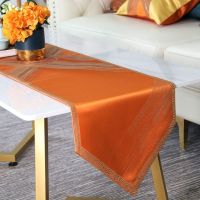 桌旗 样板间客厅酒店餐桌茶几现代轻奢装饰长布条提花电视柜 盖巾