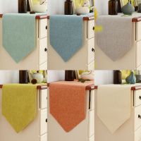 色桌旗现代简约中美式北欧电视柜鞋柜盖布餐桌装饰布长条床尾巾