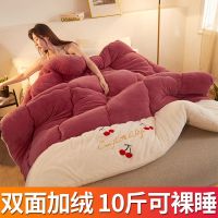 被子加厚保暖冬被双面绒棉被加厚保暖冬季冬天毛绒被芯家用宿舍