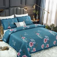 柔水晶绒牛奶绒床盖双面加厚加绒炕盖床垫床单三件套榻榻米炕毯