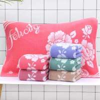 枕巾棉一对装全棉老式枕巾加厚加大成人枕巾家用不掉毛75x50