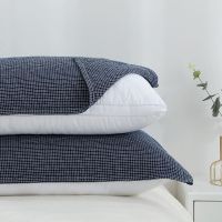 日式枕巾棉纱布加厚加大柔软全棉情侣亲肤枕头巾一对装