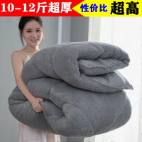 加厚10斤羊羔绒被子冬被保暖棉被太空被单人双人被芯学生宿舍被子