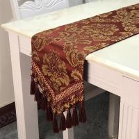 桌旗欧式奢华北欧现代刺绣美式茶几旗电视柜旗长条